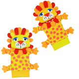 Sozzy 1 Pair Soft Baby Wrist Strap Socks Rattle Toy Cute Cartoon Garden Bug Plush Rattle with Ring Bell 0M+