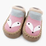 Touchcare Newborn Cartoon Fox Baby Socks Skidproof Walk Learning Toddler Socks Anti-skid Leather Bottom Baby Floor Socks